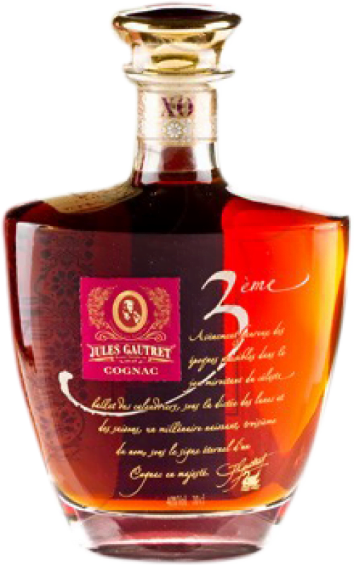 92,95 € Spedizione Gratuita | Cognac Jules Gautret Keops X.O. Extra Old Francia Bottiglia 70 cl