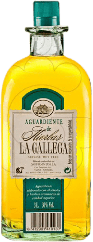 44,95 € Free Shipping | Herbal Liqueur La Gallega Spain Jéroboam-Double Magnum Bottle 3 L