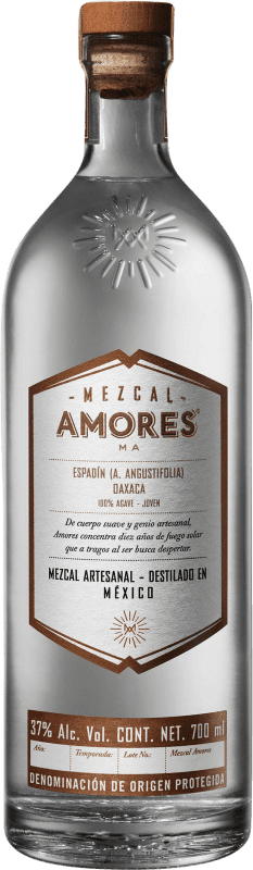 66,95 € 免费送货 | 梅斯卡尔酒 Amores Espadín 墨西哥 瓶子 70 cl