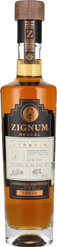 68,95 € 免费送货 | 梅斯卡尔酒 Zignum Añejo 墨西哥 瓶子 70 cl