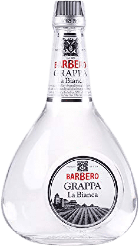 17,95 € Envio grátis | Aguardente Grappa Barbero La Bianca Itália Garrafa 70 cl