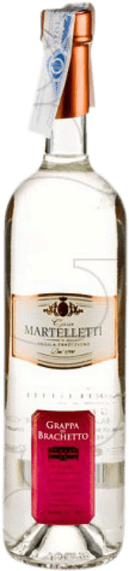 18,95 € Kostenloser Versand | Grappa Martelleti Brachetto Italien Flasche 70 cl