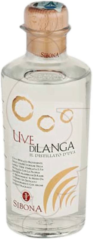 33,95 € Envio grátis | Aguardente Grappa Sibona Uvedilanga Itália Garrafa Medium 50 cl