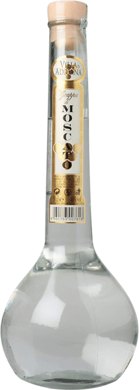 9,95 € Kostenloser Versand | Grappa Villa Adriana Italien Muscat Medium Flasche 50 cl
