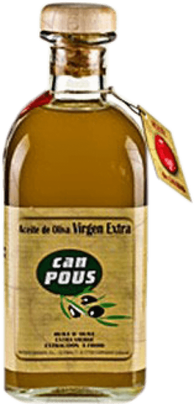 23,95 € Envío gratis | Aceite de Oliva Can Pous España Botella 1 L