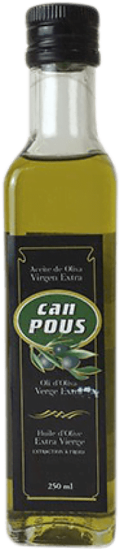 7,95 € Envío gratis | Aceite de Oliva Can Pous España Botellín 25 cl