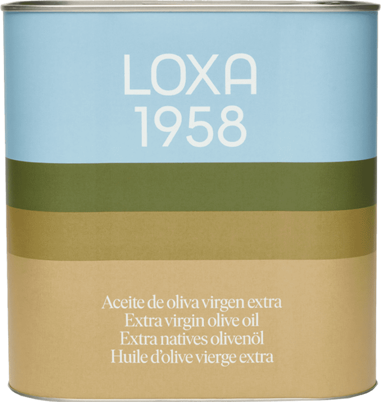 37,95 € Бесплатная доставка | Оливковое масло Loxa Испания Большая банка 2,5 L