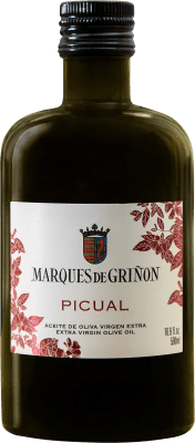 14,95 € Envío gratis | Aceite de Oliva Marqués de Griñón España Picual Botella Medium 50 cl