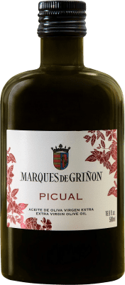 14,95 € Envio grátis | Azeite de Oliva Marqués de Griñón AOVE Virgem Extra Espanha Picual Garrafa Medium 50 cl