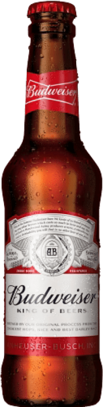 2,95 € 送料無料 | ビール Budweiser アメリカ 3分の1リットルのボトル 33 cl