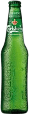 1,95 € Envio grátis | Cerveja Carlsberg Dinamarca Garrafa Terço 33 cl