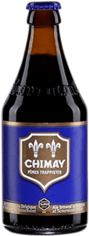 4,95 € 送料無料 | ビール Chimay Blue — ブルーエディション ベルギー 1/3ボトル 33 cl