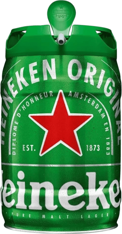 28,95 € Free Shipping | Beer Heineken Barril Lager Netherlands Special Bottle 5 L