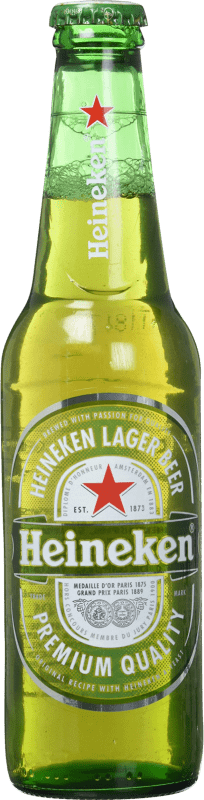 2,95 € 送料無料 | ビール Heineken Lager オランダ 1/3ボトル 33 cl