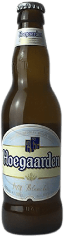 3,95 € 免费送货 | 啤酒 Hoegaarden Blanche — 白啤酒 比利时 三分之一升瓶 33 cl