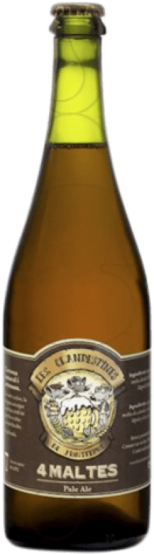 5,95 € Envio grátis | Cerveja Les Clandestines 4 Maltes Pale Ale Espanha 75 cl Malt — Malte