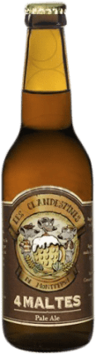 2,95 € Free Shipping | Beer Les Clandestines 4 Maltes Pale Ale Spain Third-Liter Bottle 33 cl Malt