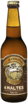 2,95 € Kostenloser Versand | Bier Les Clandestines 4 Maltes Spanien Drittel-Liter-Flasche 33 cl