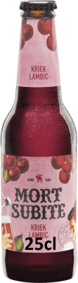 3,95 € Spedizione Gratuita | Birra Mort Subite Belgio Bottiglietta 25 cl Cereza — Ciliegia
