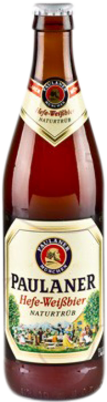 3,95 € Envío gratis | Cerveza Paulaner Weissbier — Blanca Alemania Botella Medium 50 cl
