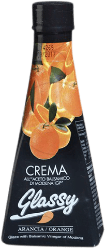 4,95 € Envio grátis | Vinagre Glassy Crema Orange Itália Garrafa Pequena 25 cl