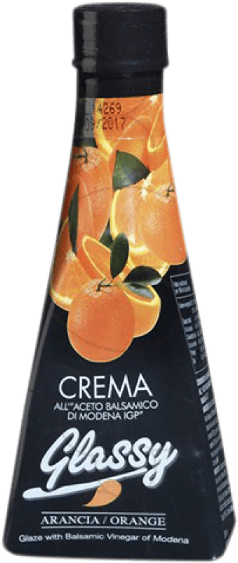 4,95 € Kostenloser Versand | Essig Glassy Crema — Creme Italien Kleine Flasche 25 cl Orange