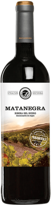 23,95 € Spedizione Gratuita | Vino Rosso Pagos de Matanegra Tabaneras D.O. Ribera del Duero Castilla y León Spagna Tempranillo 75 cl