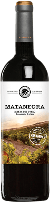 22,95 € Envío gratis | Vino tinto Pagos de Matanegra Tabaneras D.O. Ribera del Duero Castilla y León España Tempranillo Botella 75 cl