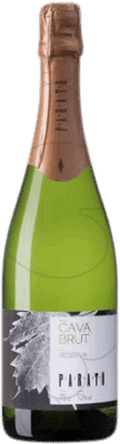 9,95 € Бесплатная доставка | Белое игристое вино Parató Brut — брют Резерва D.O. Cava Каталония Испания Macabeo — Макабео, Xarel·lo — Шарелло, Parellada — Парельяда 75 cl