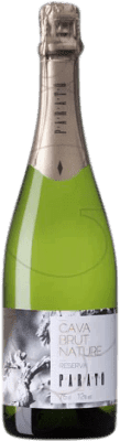 15,95 € Envio grátis | Espumante branco Parató Brut Nature Reserva D.O. Cava Catalunha Espanha Macabeo, Xarel·lo, Chardonnay, Parellada Garrafa 75 cl