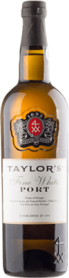 18,95 € Envío gratis | Vino generoso Taylor's Fine White I.G. Porto Oporto Portugal Godello, Sémillon, Códega, Rabigato, Viosinho Botella 75 cl
