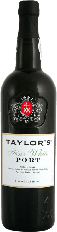 18,95 € 免费送货 | 强化酒 Taylor's Fine White I.G. Porto 波尔图 葡萄牙 Godello, Sémillon, Códega, Rabigato, Viosinho 瓶子 75 cl