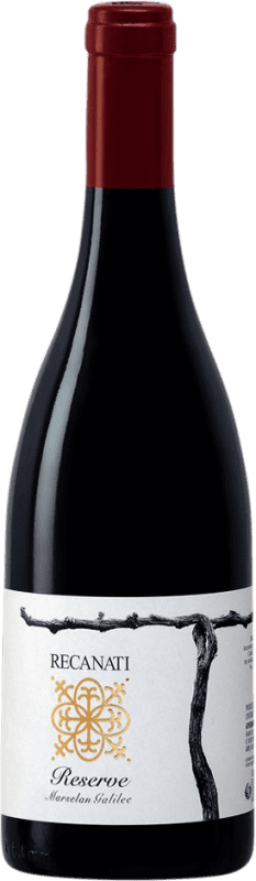 56,95 € Envío gratis | Vino tinto Recanati Kósher Reserva Israel Marselan Botella 75 cl