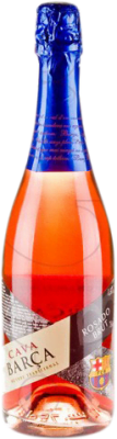 6,95 € Envio grátis | Espumante rosé Red Dragon Barça Rosat Brut Jovem D.O. Cava Catalunha Espanha Trepat Garrafa 75 cl