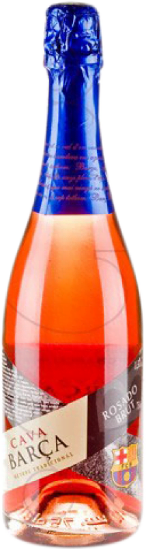 6,95 € Free Shipping | Rosé sparkling Red Dragon Barça Rosat Brut Young D.O. Cava Catalonia Spain Trepat Bottle 75 cl