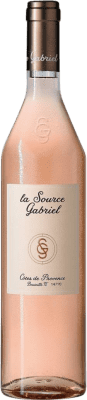 13,95 € 免费送货 | 玫瑰酒 Regine Sumeire La Source Gabriel 年轻的 A.O.C. France 法国 Syrah, Grenache, Cinsault 瓶子 75 cl