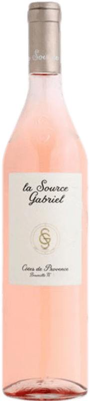 13,95 € 免费送货 | 玫瑰酒 Regine Sumeire La Source Gabriel 年轻的 A.O.C. France 法国 Syrah, Grenache, Cinsault 瓶子 75 cl