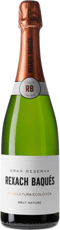 15,95 € Envío gratis | Espumoso Blanco Rexach Baques Brut Nature Gran Reserva D.O. Cava Cataluña España Macabeo, Xarel·lo, Parellada 75 cl