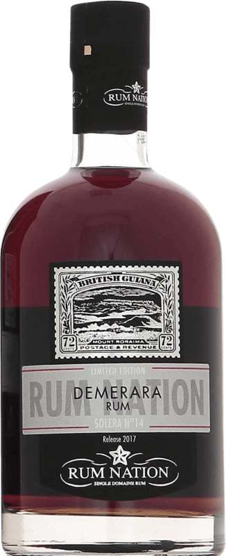 31,95 € Free Shipping | Rum Rossi & Rossi Nation Demerara Solera Nº 14 Extra Añejo French Guiana Bottle 70 cl