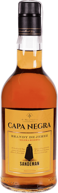 17,95 € Бесплатная доставка | Бренди Sandeman Porto Capa Negra Испания 70 cl