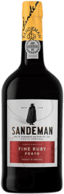 27,95 € Free Shipping | Fortified wine Sandeman Porto Fine Ruby I.G. Porto Porto Portugal Tempranillo, Touriga Franca, Touriga Nacional, Tinta Amarela, Tinta Cão, Tinta Barroca Magnum Bottle 1,5 L