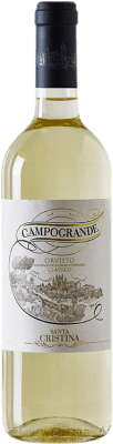 10,95 € Spedizione Gratuita | Vino bianco Santa Cristina Campogrande Giovane D.O.C. Italia Italia Greco, Procanico Bottiglia 75 cl