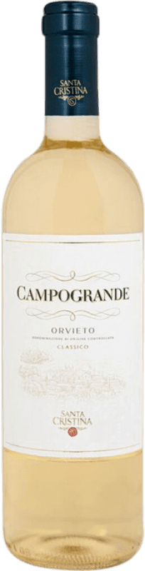 12,95 € Envío gratis | Vino blanco Santa Cristina Campogrande Joven D.O.C. Italia Italia Greco, Procanico Botella 75 cl