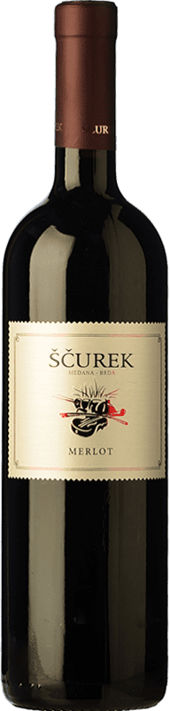 18,95 € Free Shipping | Red wine Sčurek Slovenia Merlot Bottle 75 cl