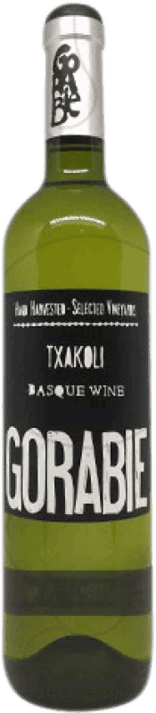 8,95 € Envoi gratuit | Vin blanc Señorío de Astobiza Txakoli Gorabie Jeune D.O. Arabako Txakolina Pays Basque Espagne Hondarribi Zuri Bouteille 75 cl