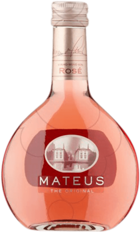 3,95 € Бесплатная доставка | Розовое вино Sogrape Mateus Rosé The Original Молодой I.G. Portugal Португалия Touriga Franca, Rufete, Tinta Barroca Половина бутылки 37 cl