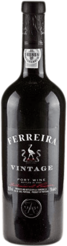 49,95 € Kostenloser Versand | Likörwein Sogrape Ferreira Vintage I.G. Porto Porto Portugal Tempranillo, Touriga Franca, Touriga Nacional, Tinta Amarela, Tinta Cão, Tinta Barroca Flasche 75 cl