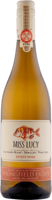 32,95 € Envío gratis | Vino blanco Springfield Miss Lucy Joven Sudáfrica Sauvignon Blanca, Pinot Gris, Sémillon Botella 75 cl