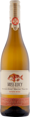 28,95 € Envío gratis | Vino blanco Springfield Miss Lucy Joven Sudáfrica Sauvignon Blanca, Pinot Gris, Sémillon Botella 75 cl