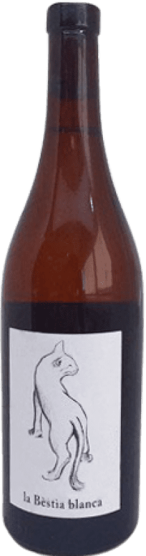 26,95 € Spedizione Gratuita | Vino bianco Troç d'en Ros La Bèstia Blanca Giovane D.O. Empordà Catalogna Spagna Xarel·lo Bottiglia 75 cl